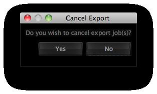 appear. Click on Show in Folder to automatically be taken to the folder where the exported files are located. The following functions can be performed during and after exporting files.