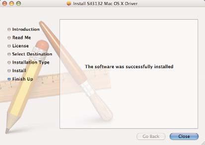 Upon completion this dialog box will appear.
