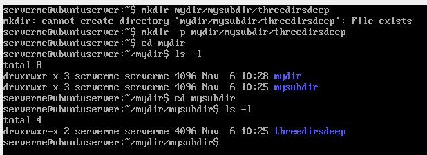 mkdir Walking around the Unix file tree is fun, but it is even more fun to create your own directories with mkdir.