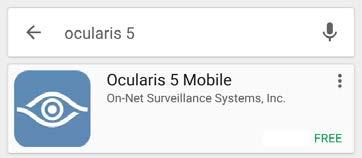 Logging In Use your normal Ocularis username and password to gain access to video when using either Ocularis 5 Web or Ocularis 5 Mobile.