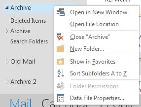 Click Close at the bottom Step 3 (Optional): Create a Mailbox Archive (.PST file) The amount of storage space you have on NHS.net is limited.