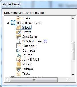 Selecting one email in the list, and then pressing CTRL+A on the keyboard, this will select all your emails if you want them all transferred b.