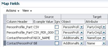Chapter 2 Using File-Based Import Mapping of Source and Target Objects Using Reference Files to Evaluate Attributes For information about available import attributes, see the File Based Data Import