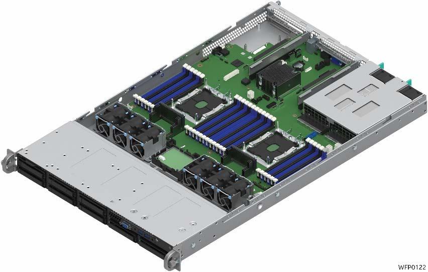 3.1 Intel Server System R1000WF Product Family SKUs (1U Rack Mount System) The product tables found in this section provide order code information and detailed descriptions for the specified L6