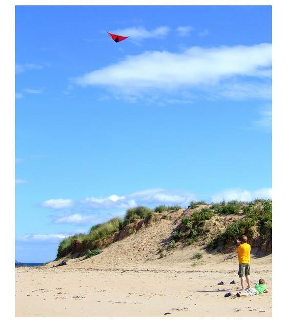 Challenges 17 Detection: person, kite, beach Relations Actions and Adjectives: