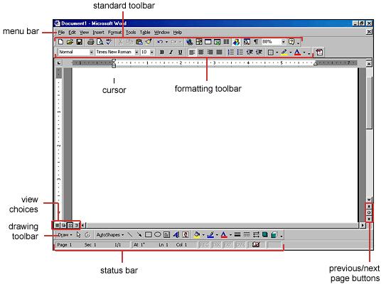 Screen Layout Formatting Text The formatting toolbar is the easiest