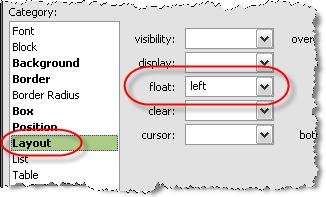 Set the width and height of the container to 300 pixels. 12. Click the Border Category. 13.