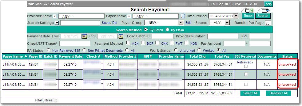 Payment Date date when the payer issued the payment. Vision - Payment Manager Integration Guide Check # the check number or Electronic Fund Transfer (EFT) number for paid claim(s).