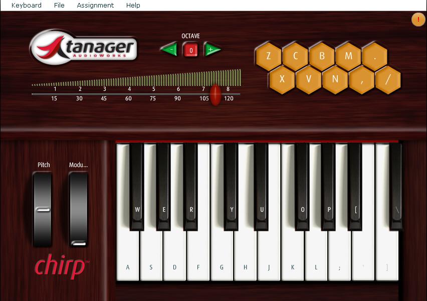 Chirp Virtual MIDI Keyboard