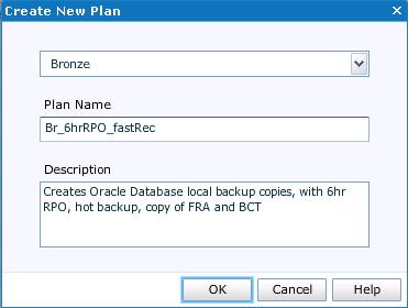 Appendix B: Creating Service Plans Figure 71. Example 2: Create a new plan 4. Select the name of the new plan and select the Plan Startup phase.