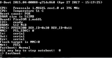 Instructions to switch to FASTBOOT mode 11.