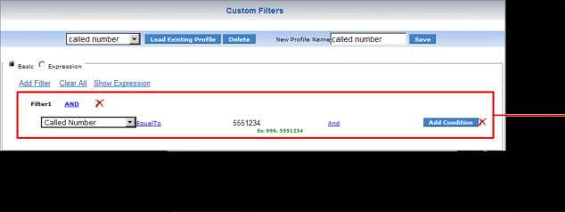 Customized Filters User can