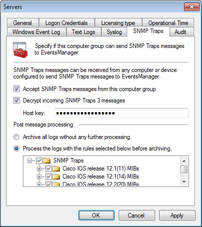 Screenshot 83 - Computer group properties: SNMP processing parameters 2.