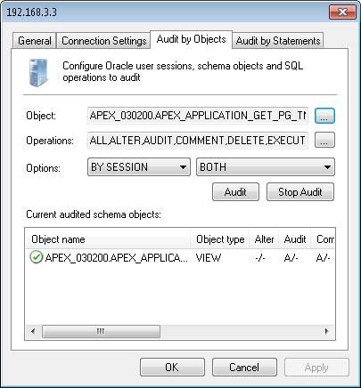 Screenshot 71 - Oracle Database -Audit by objects tab 6.