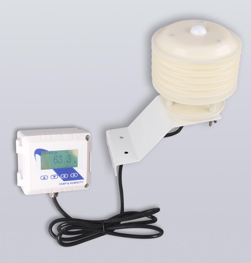 Descriptions Outdoor Temperature Humidity and Light Level Sensor Outdoor weather station with humidity, temperature and light level sensors helps with free cooling strategies and other energy saving