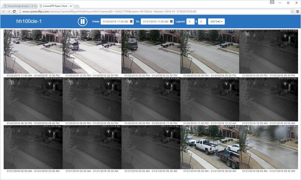 Web browser-based CameraFTP Viewer - Supports multiple viewers in one screen View