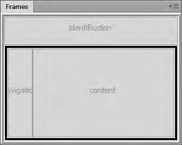 Using the Frames Panel You ve probably noticed by now that Dreamweaver has a panel for everything. Frames are no exception.