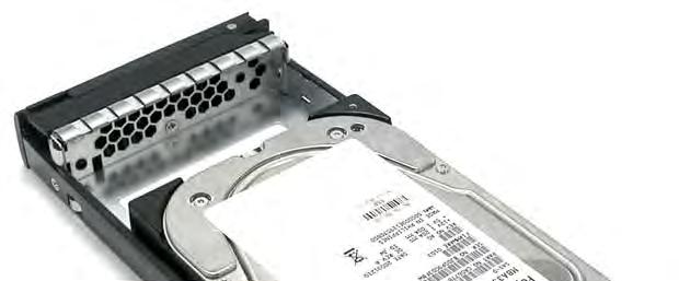 4. Place the hard drive in the disk tray. Turn the disk tray upside down.