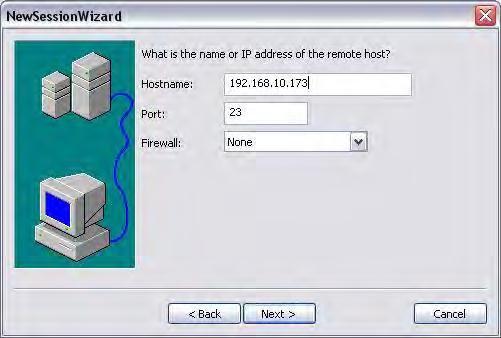 2. Enter the RAID subsystem s IP address.