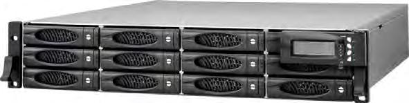 Chapter 1 Product Introduction The 12 bays RAID Subsystem The RAID subsystem features 6Gb SAS host performance to increase system efficiency and performance.