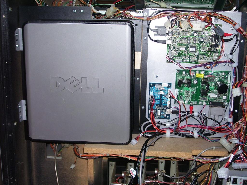 PLACE THE DELL COMPUTER ONTO