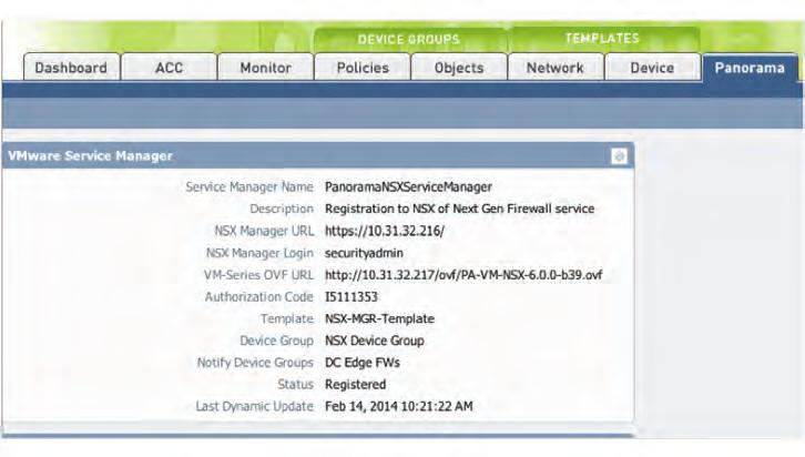 In addition, updates to NSX security groups can be forwarded to other Palo Alto Networks firewalls using the Notify Device Groups feature in PAN-OS.