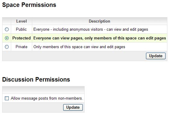 You can change the permissions of your wiki.