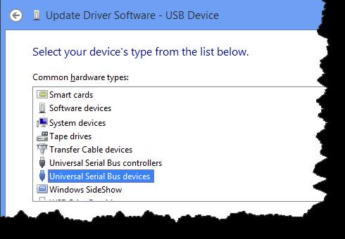 3. In the USB Device Properties dialog box, click Update Driver. 4.