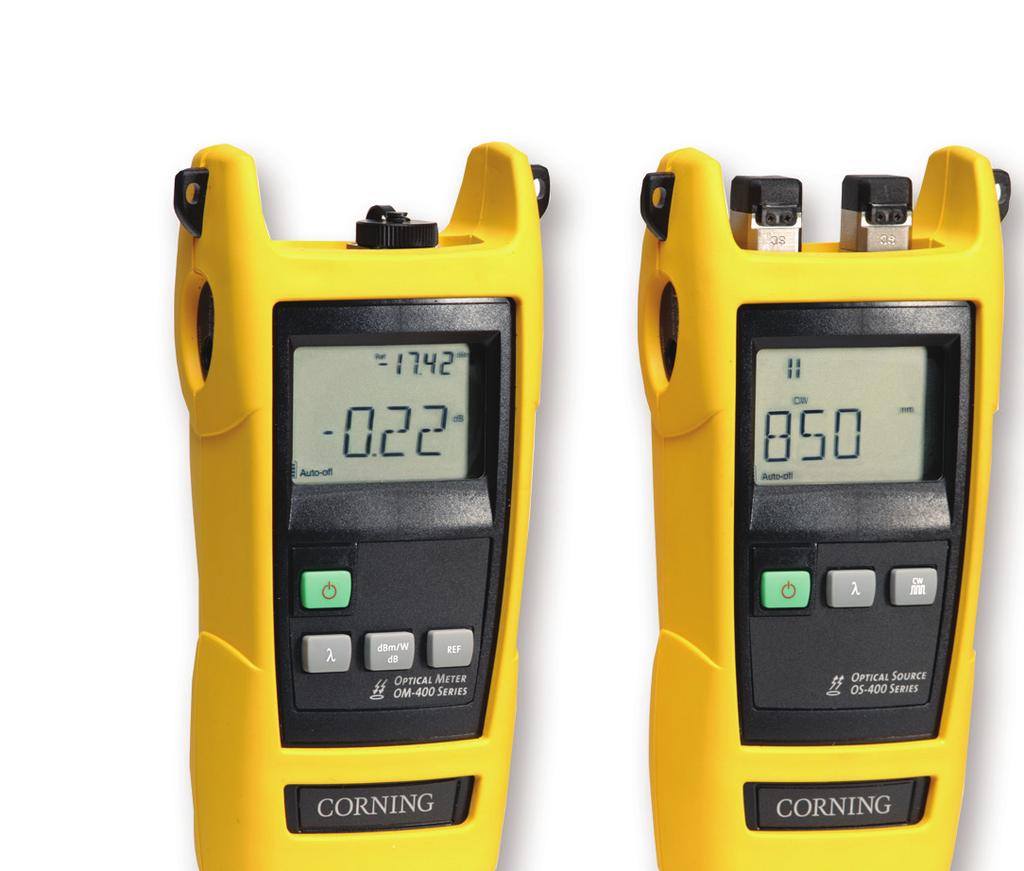 Features and Benefits High output power and calibrated wavelengths Easy to use, unparalleled performance Rugged handheld design Capable of enduring harsh testing environments Product warranty and