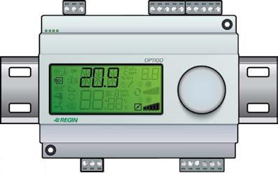 You can read and set values shown in the back-lit display (2). A value is approved by pressing the knob.