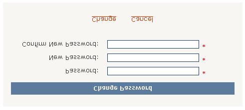 Operation Web Console Access 6. To change your password, select Change Password from the Profile menu. An entry page is shown below: 7.