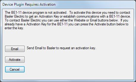 9424200996 Rev T 241 Figure 197. Device Plugin Requires Activation The Activate Device Plugin pop-up appears. Refer to Figure 198. Entering an Activation Key Figure 198.