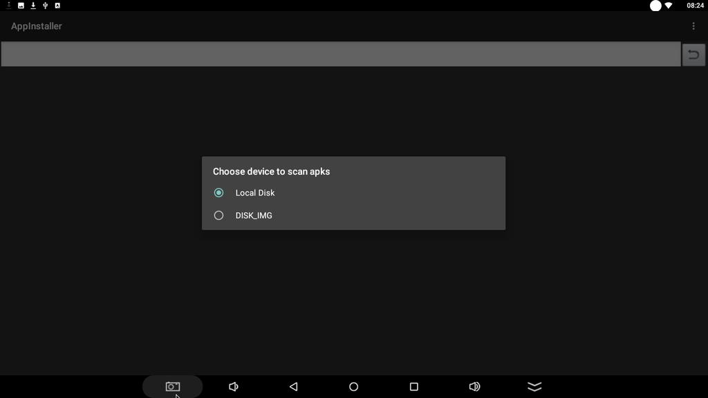 android 5.3 File Browser Move to File Browser. Press OK to enter the device list.