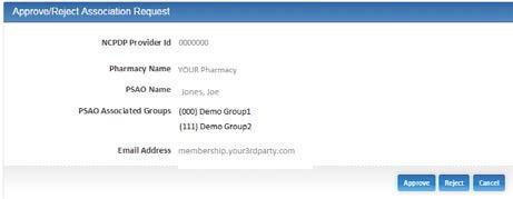 7.0 Provide 3 rd Party Access to Your NCPDP Provider ID Pharmacy Profile A 3 rd party group (such as a PSAO or buying group) can request access and you can provide a 3 rd party access to your NCPDP