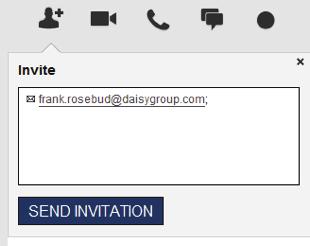 In-meeting invites You can also invite participants by using the quick invite tool.