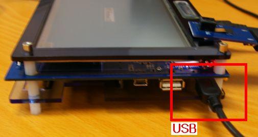 Please connect USB cable with Board