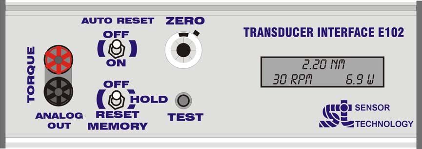 Strain Gauge Transducer Display Interface [E102] Operating Guide TSE2098V Rev 2 1.