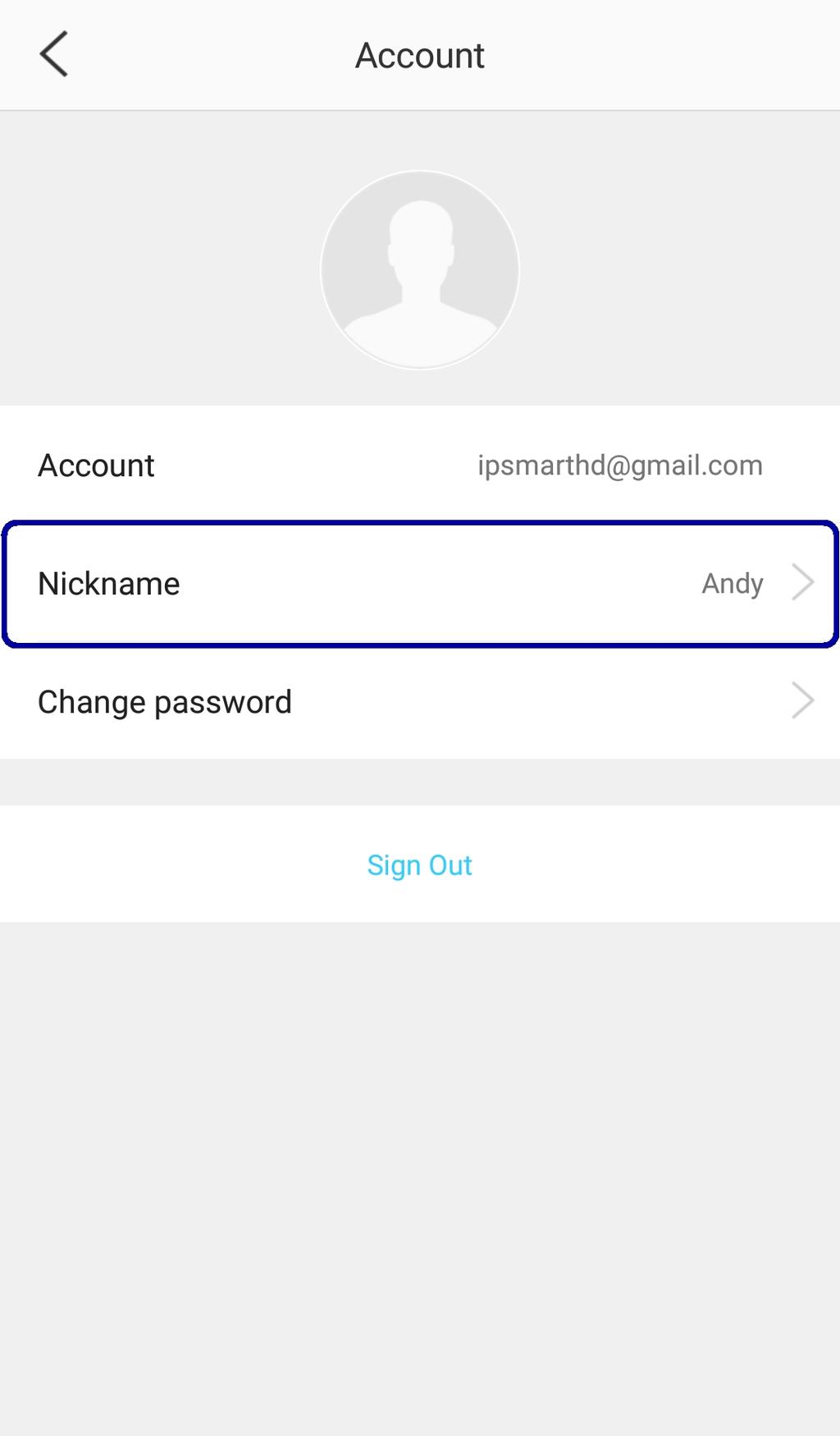 Naming Your Account Enter a name.