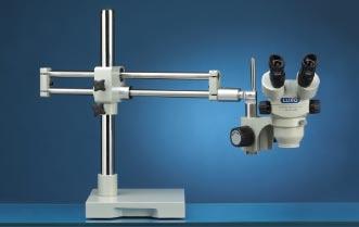 23727RB, System 273RB-DMLED: Includes a Binocular S-Z Microscope, Dual Boom Ball-Bearing Stand and Dimmable LED Ring Light.