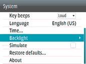 Example: Access Key beeps dialog via the settings menu.
