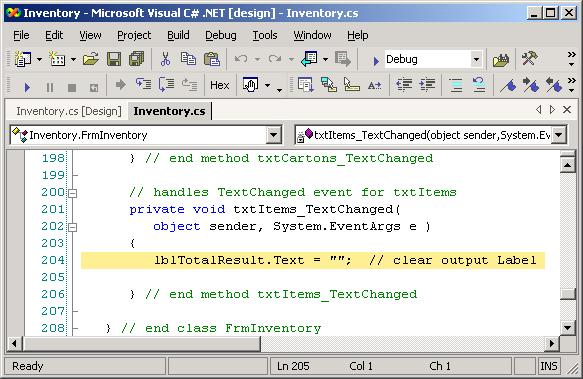 6.3 Handling the TextChanged Event 19 Figure 6.