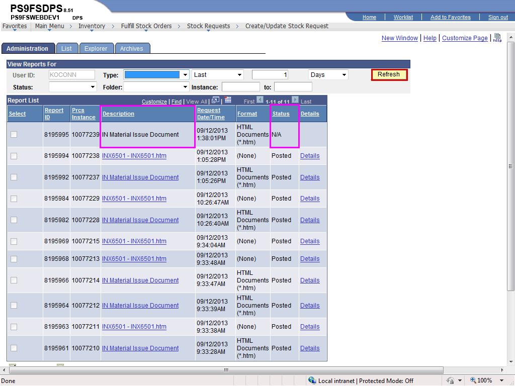 36. Click the Report Manager link. NOTE: The Report Manager link is located at the bottom of the page below Schedule Date box. 37.