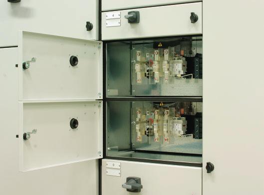 Switchgear and control gear compartments The standardised, modular Capitole 40 system offers practically unlimited possibilities to satisfy customers' demands for highgrade Motor Control Centres