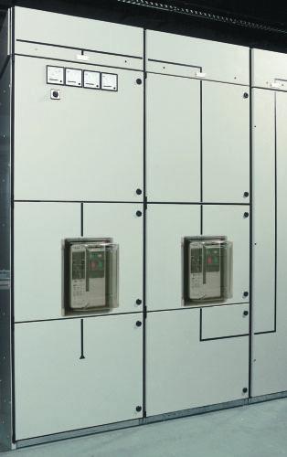 Incoming feeders and buscouplers When a single device is mounted in one cubicle - for example an incoming feeder section - switchgear and space for cable connection are integrated in one compartment.