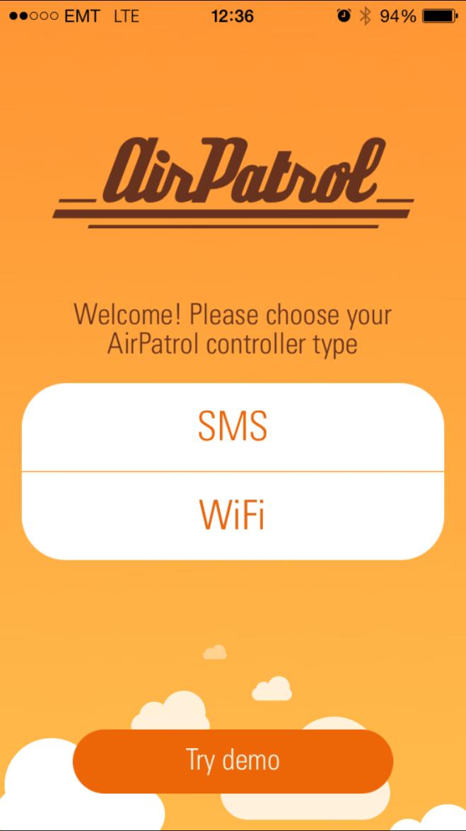 AirPatrol WiFi Setup Start AirPatrol