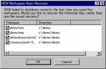 6. Customizing the Environment To recover the files check the checkbox alongside the filenames you wish to recover and click OK.