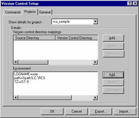 8. Custom Version Control System 8.11.1.2 Step 2: Selecting Custom Version Control System 1. Select [Tools -> Version Control -> Select]. The Select Version Control System dialog box opens. 2. Select Custom VCS.