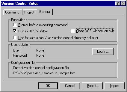 (Leave it selected, however, if you wish to see the file name before executing commands.) 3. Select the Run in DOS Window checkbox.