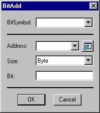 Click on the Add Bit button on the Edit Test ASM Watch Points dialog box to open the BitAdd dialog box. 2.