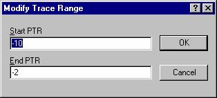 16. Test Support Facility To add a trace range 1. Click on the Add button on the Edit Test Trace Ranges dialog box to open the Add Trace Range dialog box. 2.